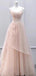 Elegant Pink Spaghetti Strap A-Line Long Prom Dress Ideas, Evening Party Dresses,WGP1798