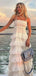 Pretty White Tiered Tulle Prom Dress Sexy Smocked Bodice Sleeveless A-Line Gown,WGP2174