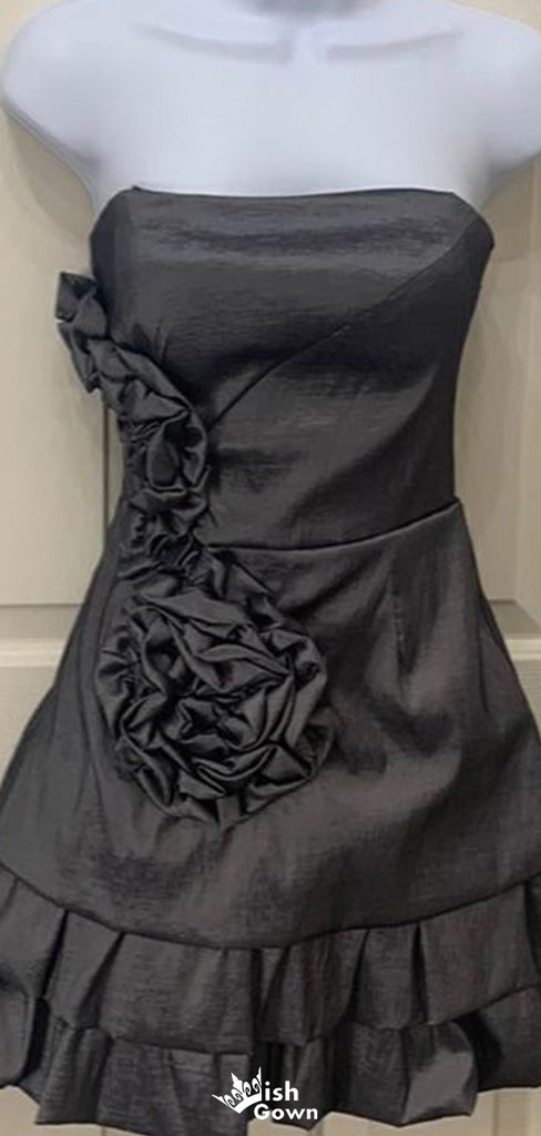 Elegant Strapless A-line Short Mini Homecoming Dress,EPT620