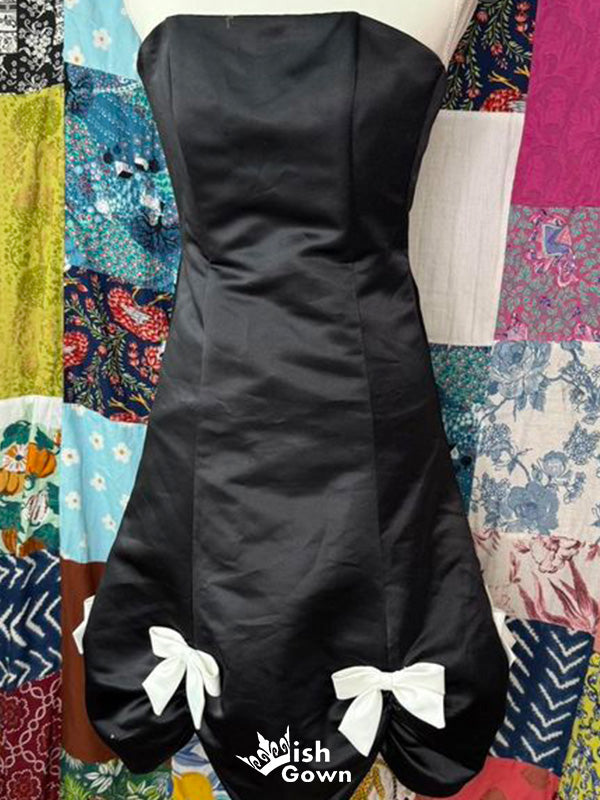 Elegant Strapless Sheath Short Mini Homecoming Dress,EPT631