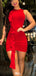 Elegant Halter Sheath Short Mini Homecoming Dress,EPT633
