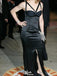 Sexy Black Mermaid Long Prom Dress Ideas, Evening Party Dresses,WGP1815