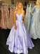 Elegant Purple Sweetheart A-line Strapless Sleeveless Party Prom Dresses,Evening Dress Online, WGP837