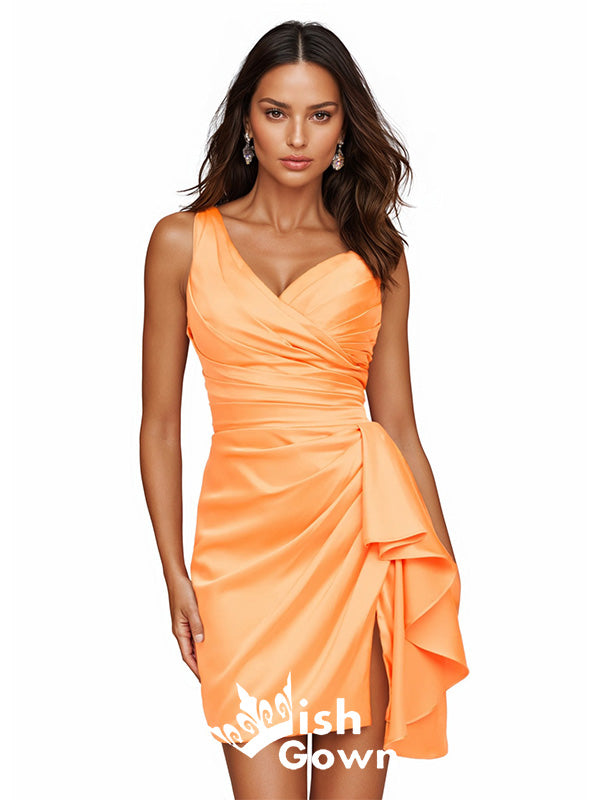 Sexy V-neck Mermaid Short Mini Homecoming Dress,EPT654