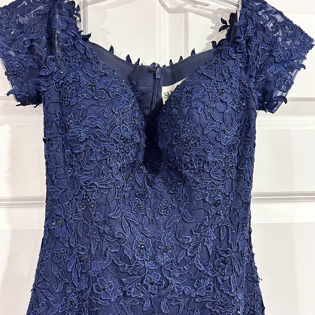 Sexy Navy Blue Off-Shoulder Mermaid  Long Prom Dress Ideas, Evening Party Dresses,WGP1761