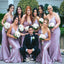 Elegant Purple Mermaid Spaghetti Straps Sleeveless Wedding Guest Bridesmaid Dresses,WGM350
