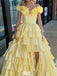 Elegant Off-shoulder A-line Long Prom Dress Ideas, Evening Party Dresses,WGP1210