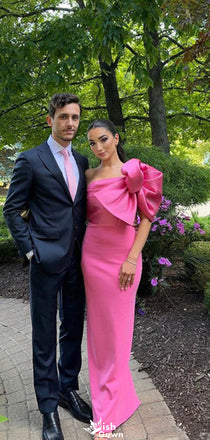 Unique One-shoulder Mermaid Long Prom Dress Ideas, Evening Party Dresses,WGP1239