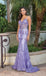Elegant Fuchsia Lace Mermaid Prom Dress Sheer Corset Bodice Spaghetti Strap Formal Gown,WGP2089