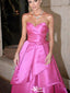 Gorgeous Sweetheart Strapless A-line Long Prom Dress Ideas, Evening Party Dresses,WGP1291