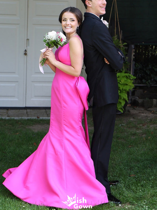 Elegant Spaghetti Strap Mermaid Long Prom Dress Ideas, Evening Party Dresses,WGP1292