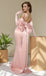 Elegant Pink Spaghetti Strap Mermaid Long Prom Dress Ideas, Evening Party Dresses,WGP1801