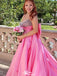 Gorgeous Spaghetti Strap Scoop A-line Long Prom Dress Ideas, Evening Party Dresses,WGP1441