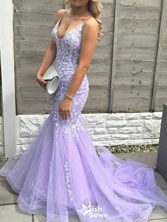 Elegant Spaghetti Strap Sweetheart Mermaid Long Prom Dress Ideas, Evening Party Dresses,WGP1130