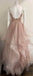 Gorgeous Pink Spaghetti Strap Sleeveless A-Line Long Prom Dress Ideas, Evening Party Dresses , WGP1887