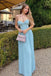 Unique Blue Sweetheart Mermaid Long Prom Dress Ideas, Evening Party Dresses,WGP1829