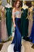Sexy Off-Shoulder Mermaid Side Slit Long Prom Dress Ideas, Evening Party Dresses,WGP1618