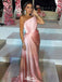 Elegant One-shoulder Mermaid Long Prom Dress Ideas, Evening Party Dresses,WGP1503