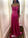 Elegant Pink Spaghetti Strapless A-Line Long Sleeve Popular Long Evening Dresses, Formal Dresses, Birthday Party, WGP664