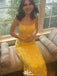 Elegant Spaghetti Strap Mermaid Long Prom Dress Ideas, Evening Party Dresses,WGP1520