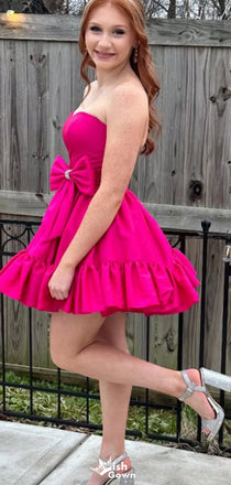 Gorgeous Strapless A-line Short Mini Homecoming Dress,EPT386