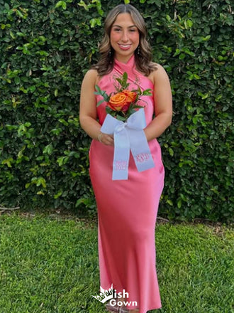 Elegant Halter Mermaid Long Prom Dress Ideas, Evening Party Dresses,WGP1533