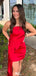 Elegant Straight Across Sheath Short Mini Homecoming Dress,EPT406
