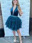 Gorgeous Halter V-neck A-line Short Mini Homecoming Dress,EPT408