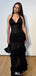 Sexy Halter V-neck Mermaid Long Prom Dress Ideas, Evening Party Dresses,WGP1554