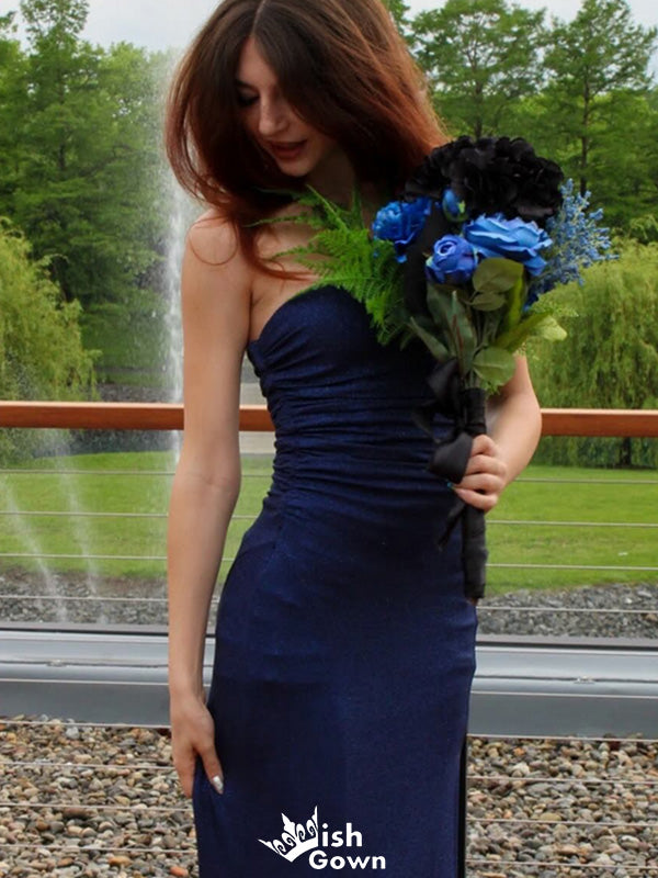 Formal Strapless Mermaid Long Prom Dress Ideas, Evening Party Dresses,WGP1561