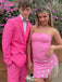 Casual Strapless Sheath Short Mini Homecoming Dress,EPT415