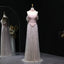 Elegant Pink Off-Shoulder Sleeveless A-Line Long Prom Dress Ideas, Evening Party Dresses , WGP1900
