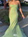 Sexy Straight Across Spaghetti Strap Mermaid  Long Prom Dress Ideas, Evening Party Dress,WGP1097