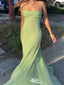 Sexy Straight Across Spaghetti Strap Mermaid  Long Prom Dress Ideas, Evening Party Dress,WGP1097