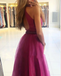 Sexy Pink High-Neck A-Line Side Slit Long Prom Dress Ideas, Evening Party Dresses,WGP1645