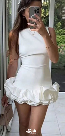 Gorgeous Sleeveless Sheath Short Mini Homecoming Dress,EPT437