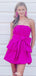 Elegant Strapless A-line Short Mini Homecoming Dress,EPT442