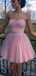 Gorgeous Strapless Sweetheart A-line Short Mini Homecoming Dress,EPT477