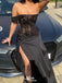 Gorgeous One-shoulder Off-shoulder Mermaid Long Prom Dress Ideas, Evening Party Dresses,WGP1638