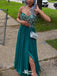 Elegant Spaghetti Strap A-line Long Prom Dress Ideas, Evening Party Dresses,WGP1642