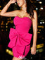 Elegant Strapless Sweetheart Sheath Short Mini Homecoming Dress,EPT498