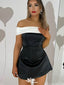 Elegant Off-shoulder A-line Short Mini Homecoming Dress,EPT510