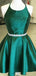Elegant Halter A-line Short Mini Homecoming Dress,EPT520