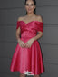 Elegant Off-shoulder A-line Short Mini Homecoming Dress,EPT526