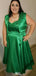 Casual Green A-line Long Prom Dress Ideas, Evening Party Dresses,WGP1666