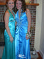 Elegant Halter V-neck Mermaid Long Prom Dress Ideas, Evening Party Dresses,WGP1674