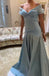 Elegant Blue Off-Shoulder Mermaid Long Prom Dress Ideas, Evening Party Dresses,WGP1833