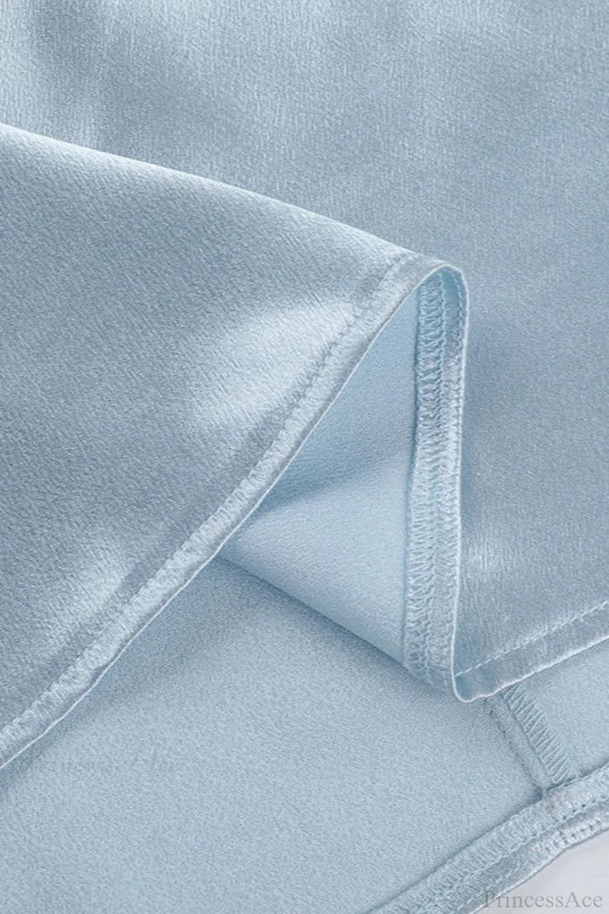 Unique Blue Spaghetti Strap Mermaid Long Prom Dress Ideas, Evening Party Dresses,WGP1848