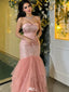 Elegant Pink Sweetheart Mermaid Long Prom Dress Ideas, Evening Party Dresses,WGP1897