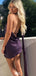 Elegant Halter Backless Sheath Short Mini Homecoming Dress,EPT328